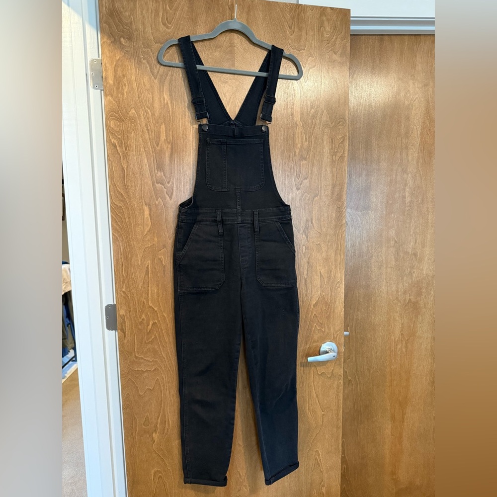 Madewell Denim Overalls in Lunar Black